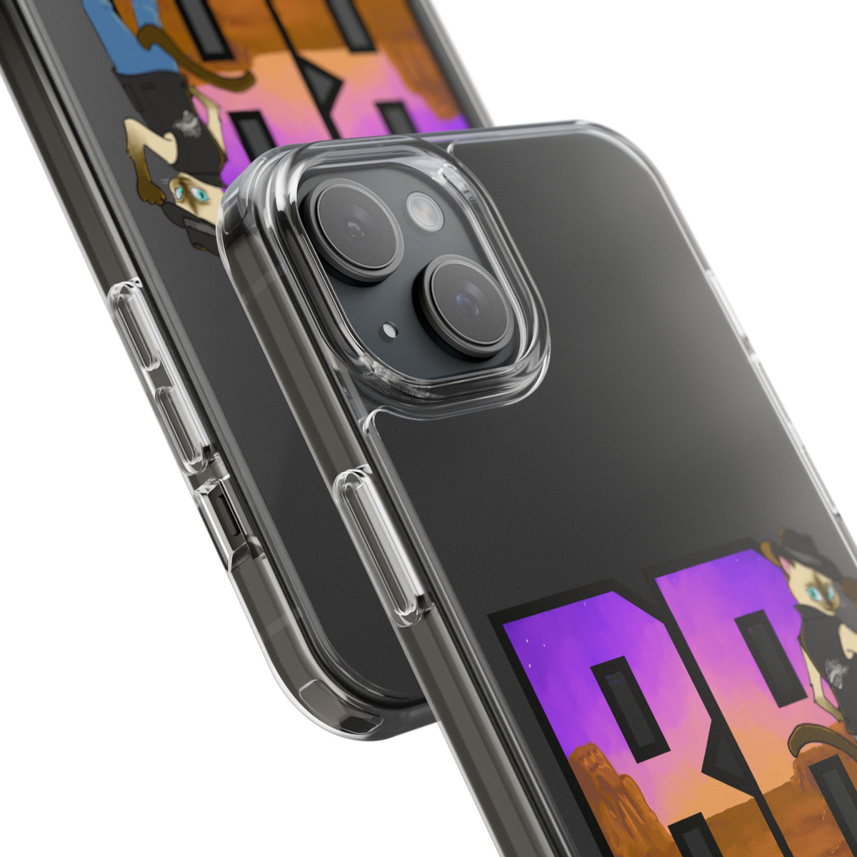 Gunmetal Boopie Clear Impact-Resistant Cases