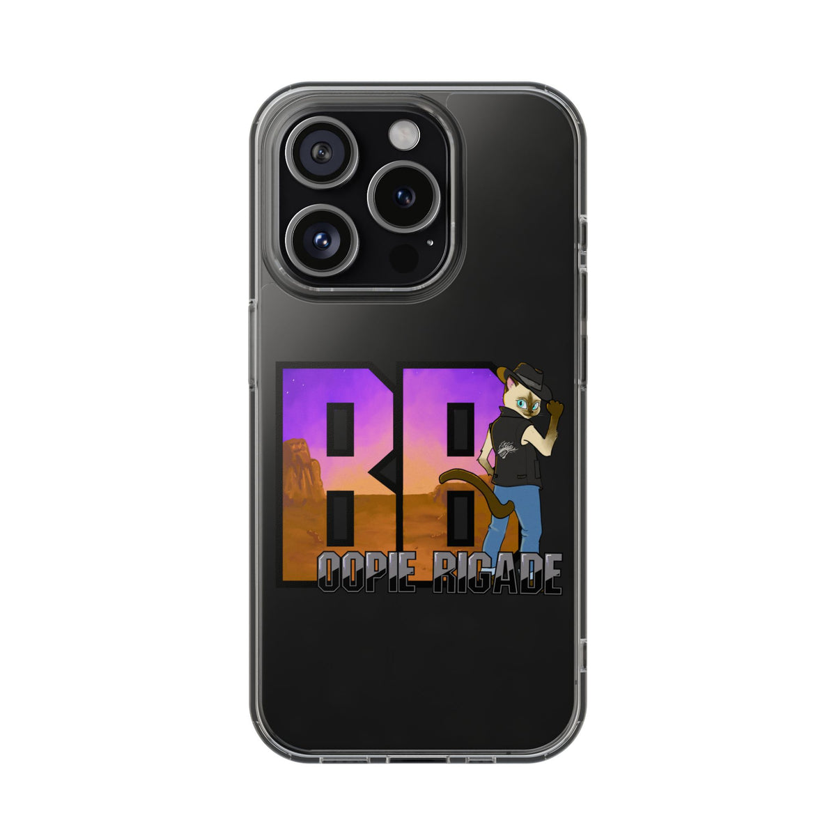 Gunmetal Boopie Clear Impact-Resistant Cases