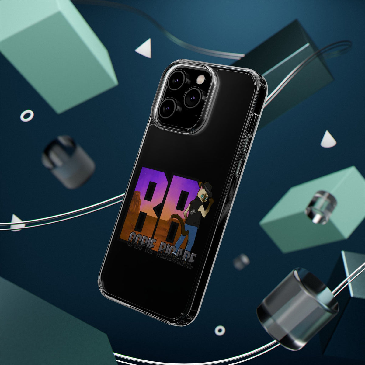 Gunmetal Boopie Clear Impact-Resistant Cases