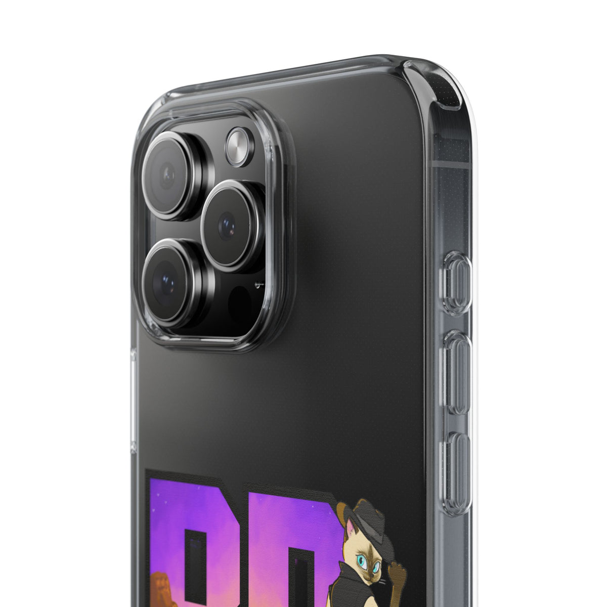Gunmetal Boopie Clear Impact-Resistant Cases