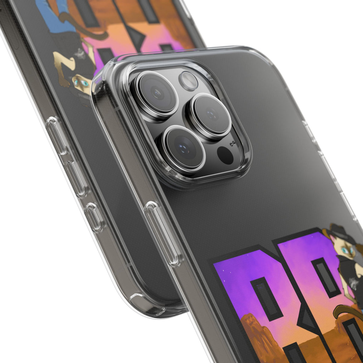 Gunmetal Boopie Clear Impact-Resistant Cases