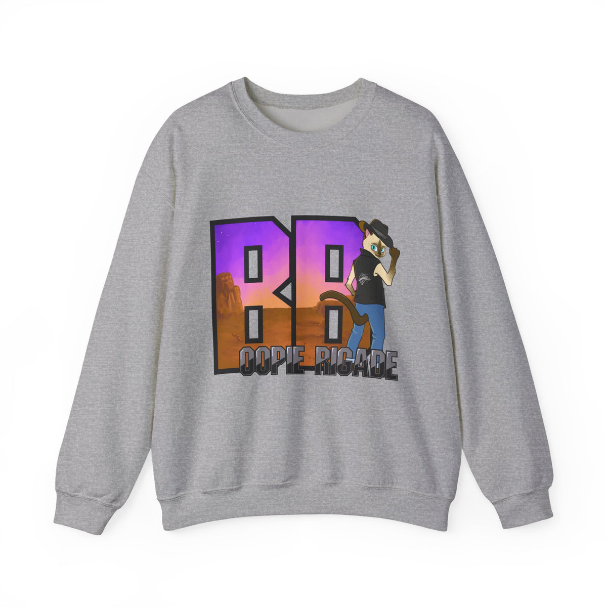 Gunmetal Boopie Unisex Heavy Blend™ Crewneck Sweatshirt