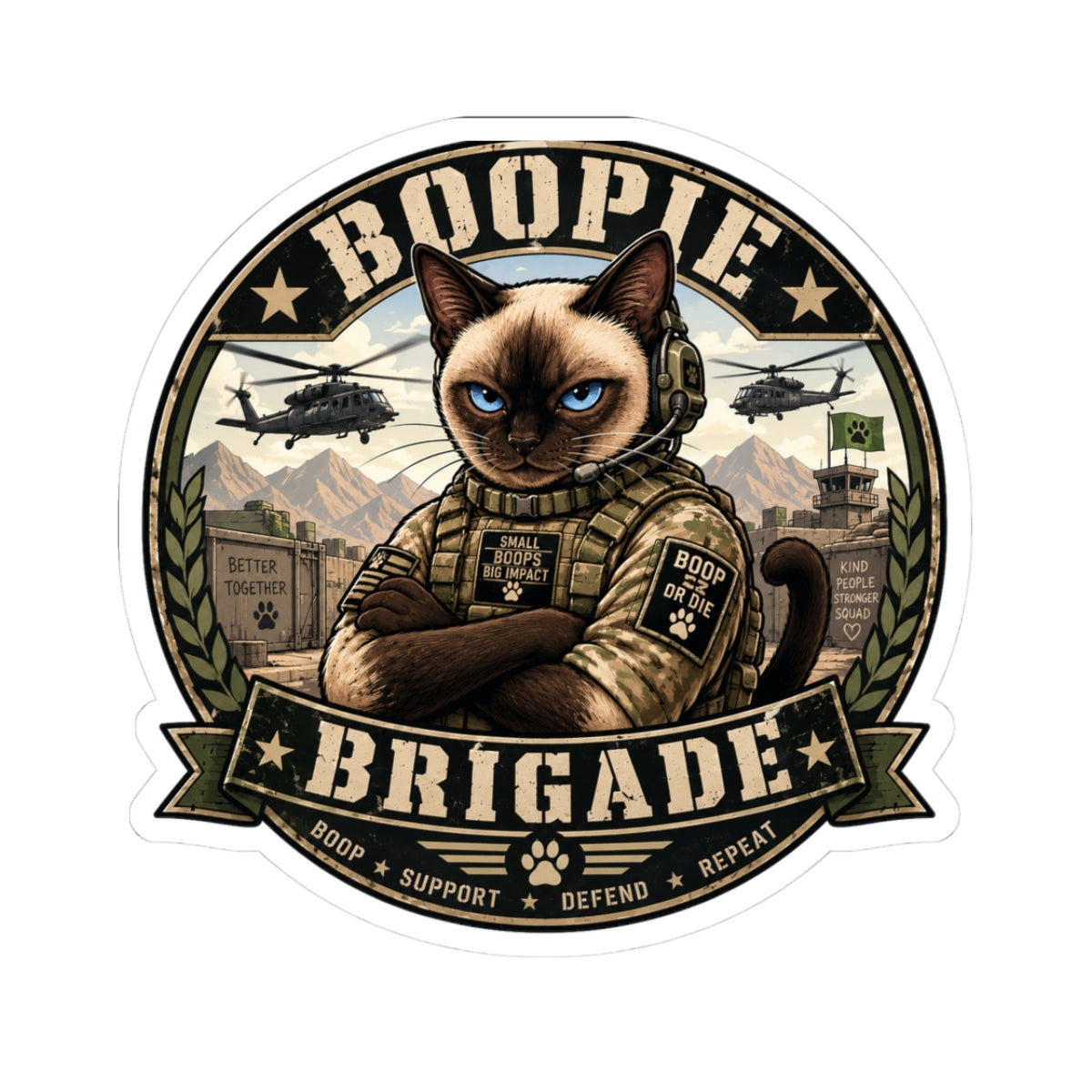 Boopie Brigade Kiss-Cut Stickers