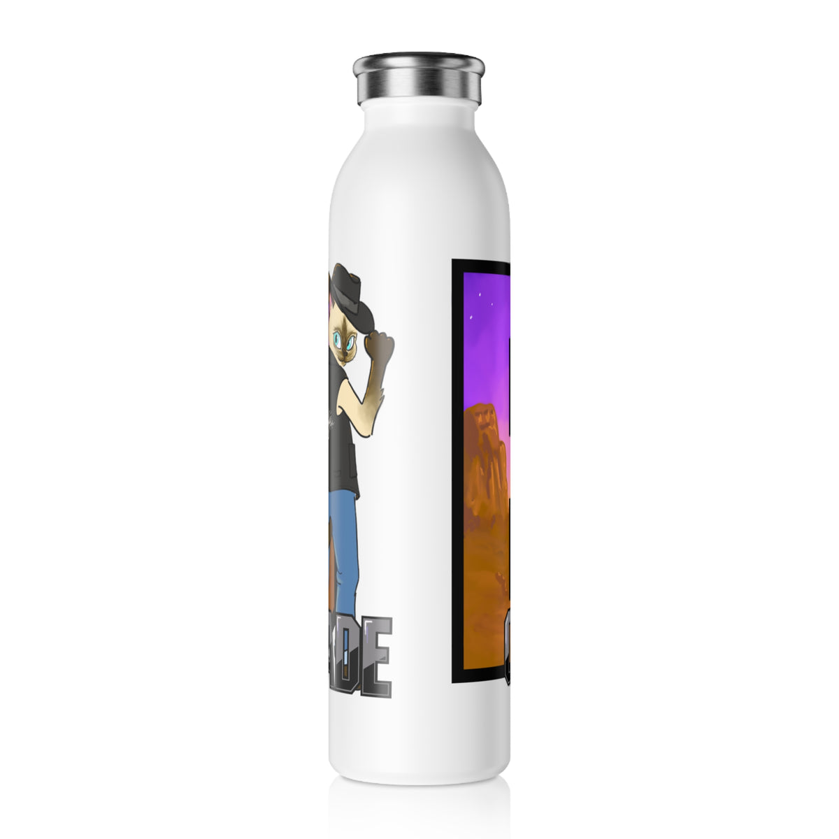Gunmetal Boopie Slim Water Bottle