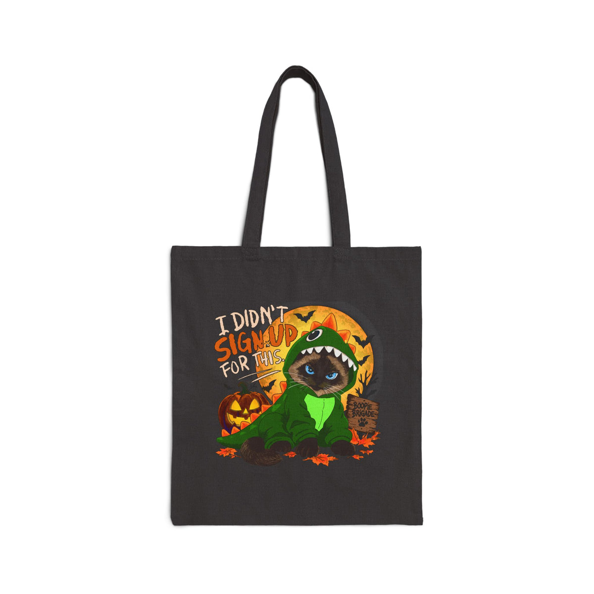 Halloween Boopie Cotton Canvas Tote Bag