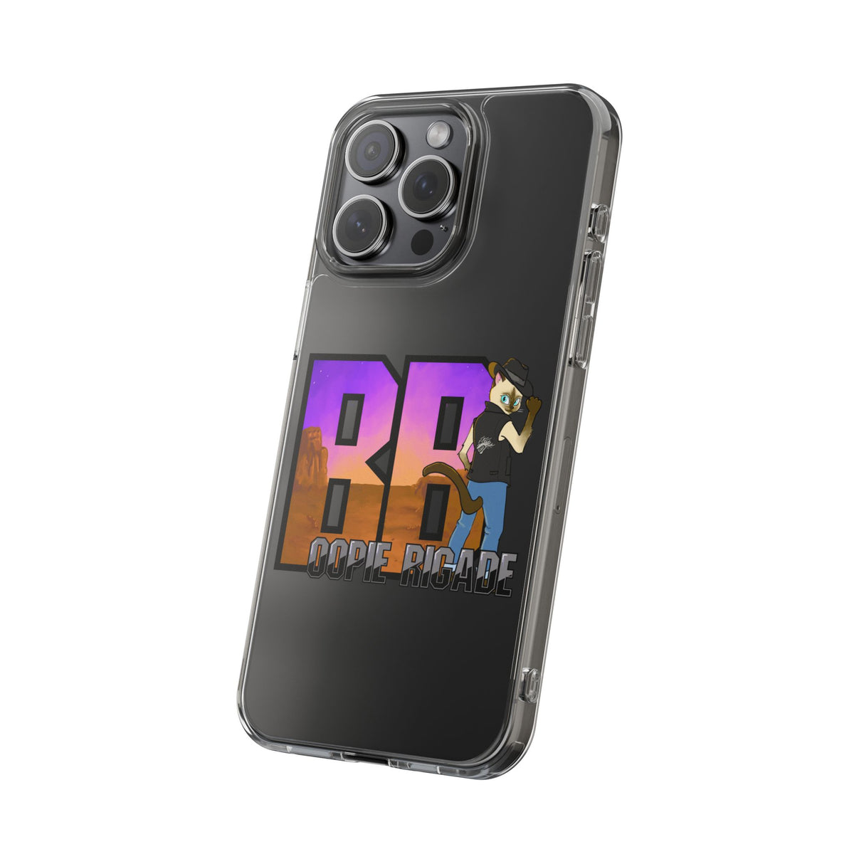 Gunmetal Boopie Clear Impact-Resistant Cases