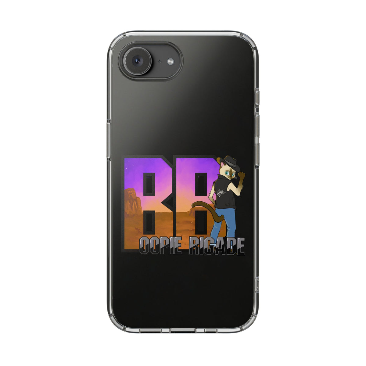 Gunmetal Boopie Clear Impact-Resistant Cases