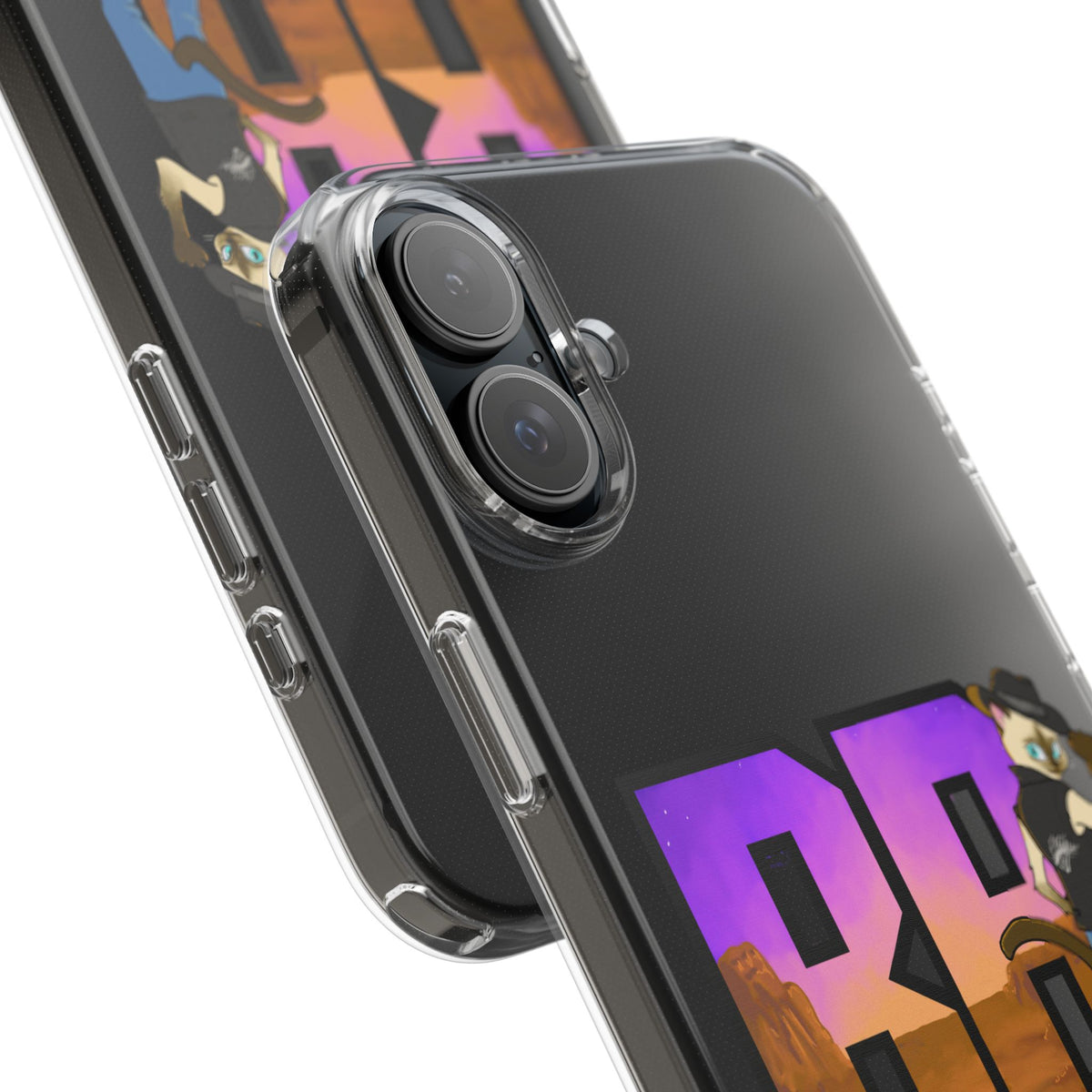 Gunmetal Boopie Clear Impact-Resistant Cases
