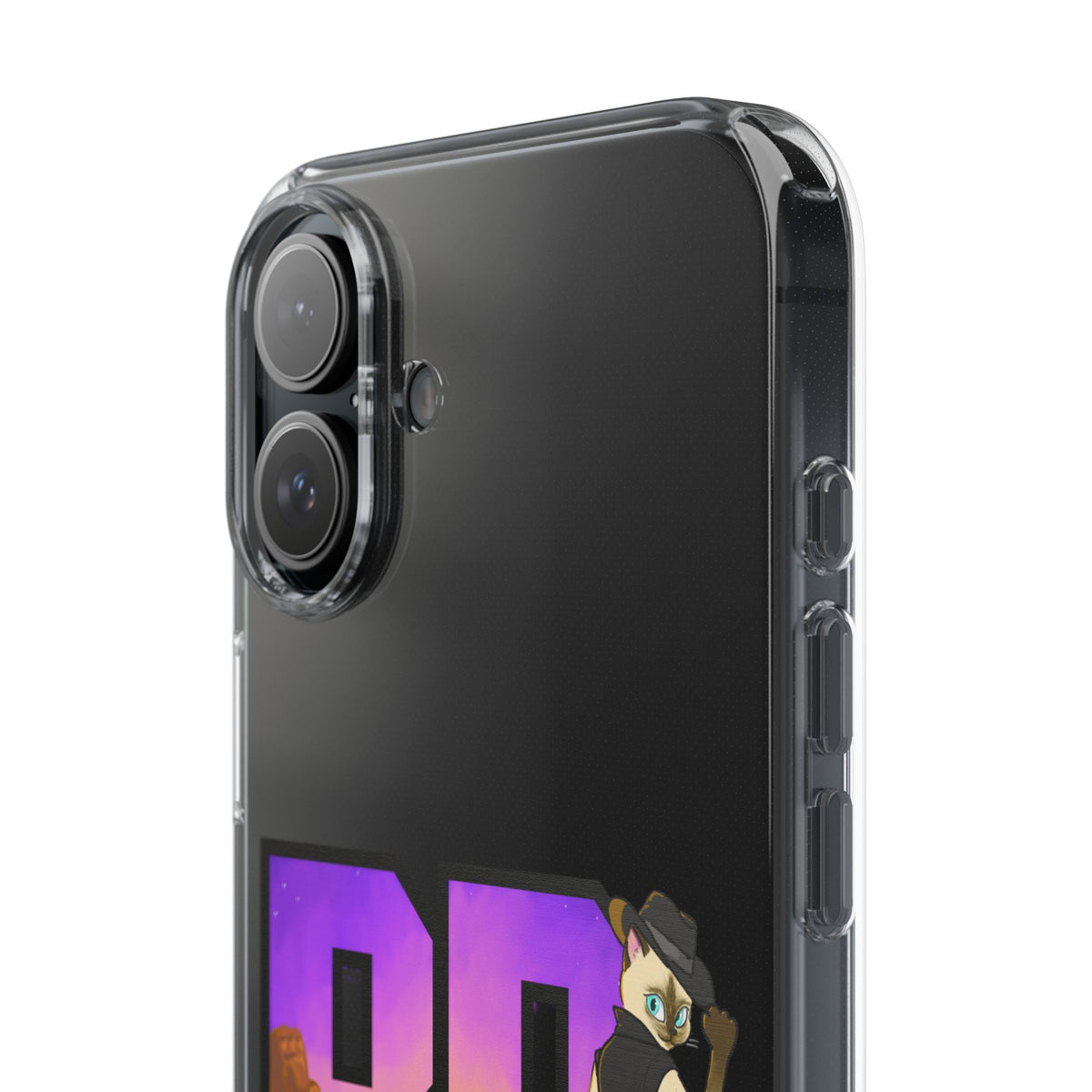 Gunmetal Boopie Clear Impact-Resistant Cases