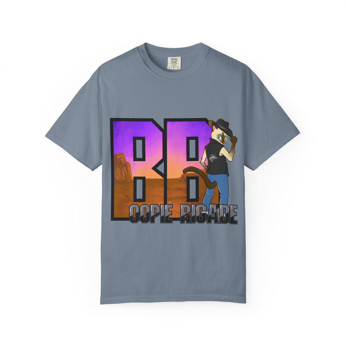 Gunmetal Boopie Unisex Garment-Dyed T-shirt