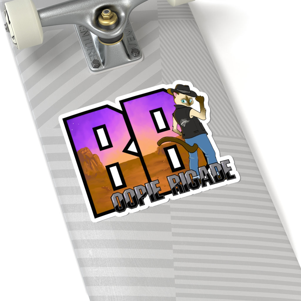 Gunmetal Boopie Kiss-Cut Stickers
