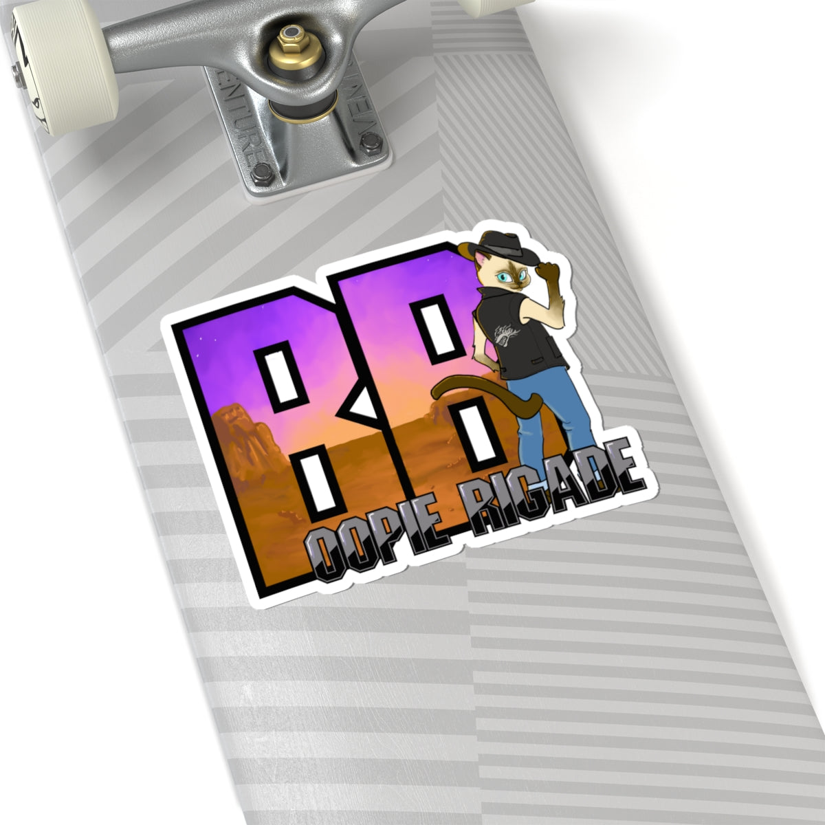 Gunmetal Boopie Kiss-Cut Stickers