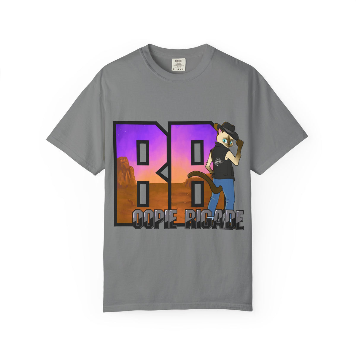 Gunmetal Boopie Unisex Garment-Dyed T-shirt