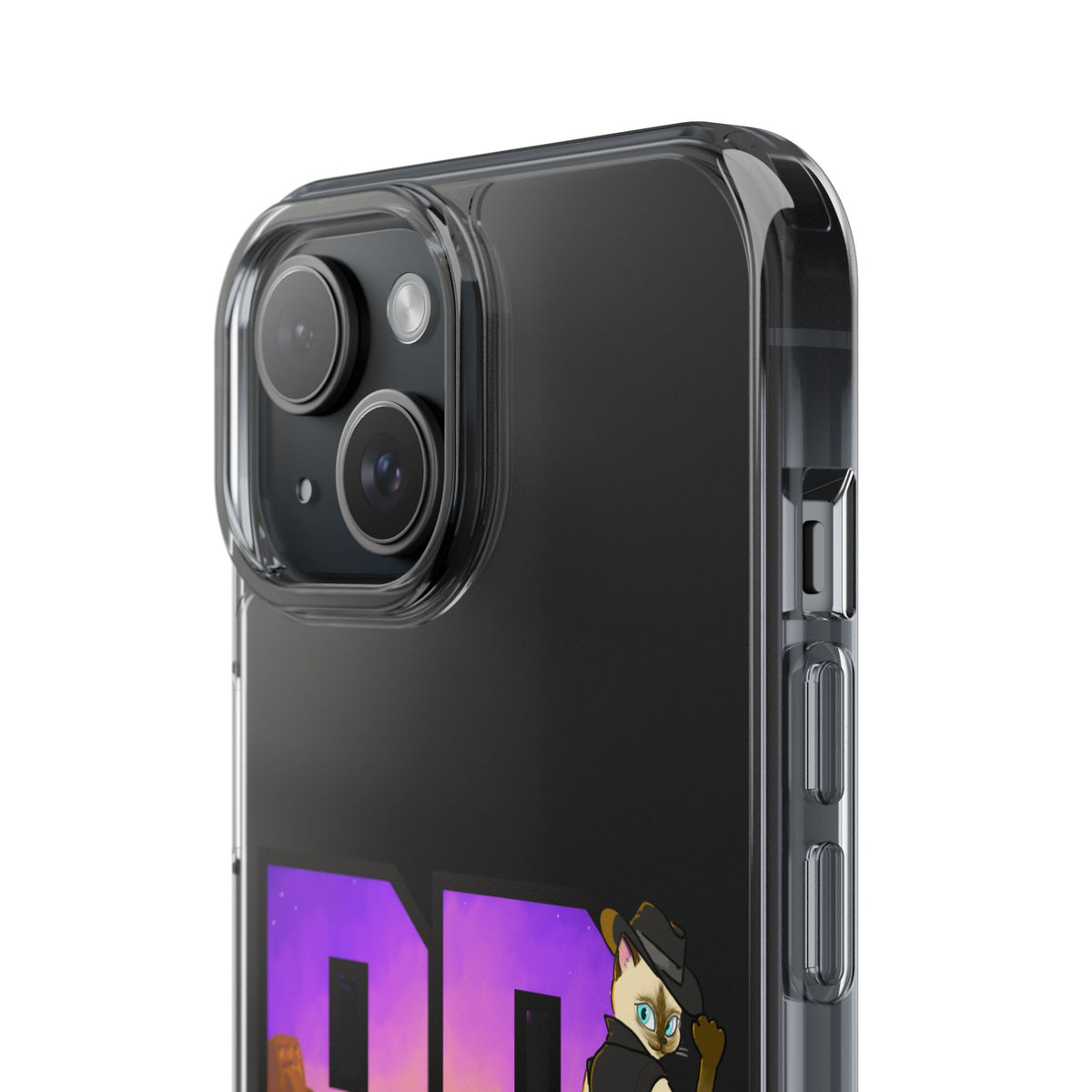 Gunmetal Boopie Clear Impact-Resistant Cases
