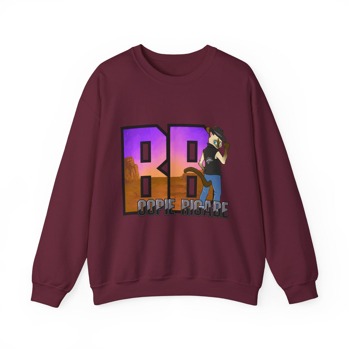 Gunmetal Boopie Unisex Heavy Blend™ Crewneck Sweatshirt