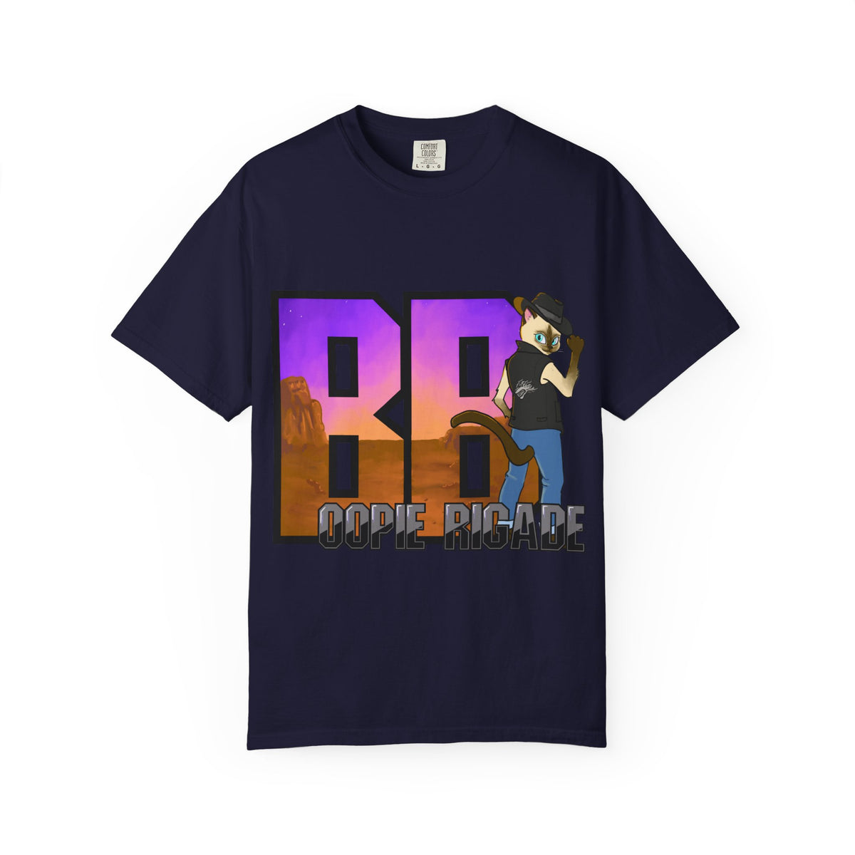 Gunmetal Boopie Unisex Garment-Dyed T-shirt