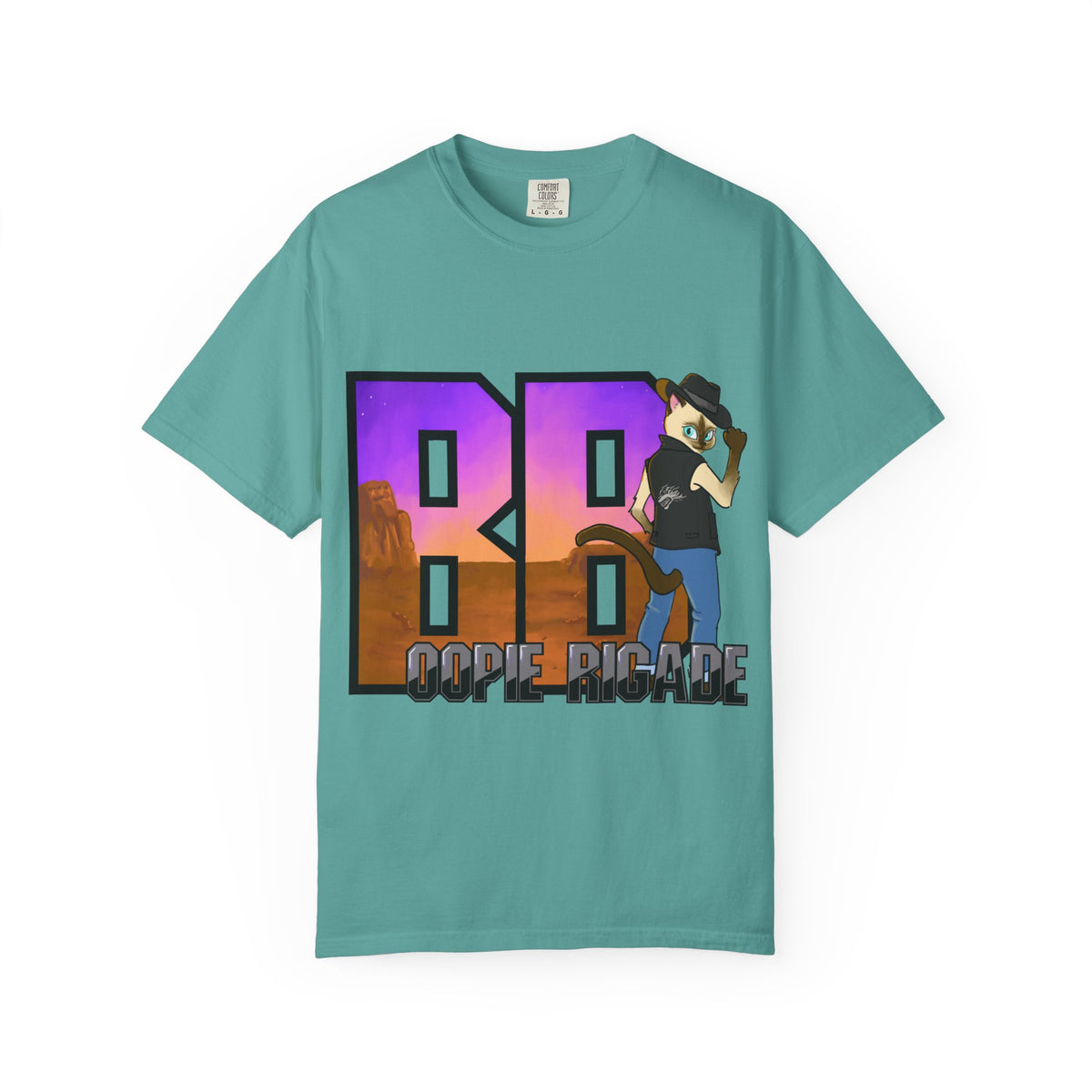 Gunmetal Boopie Unisex Garment-Dyed T-shirt