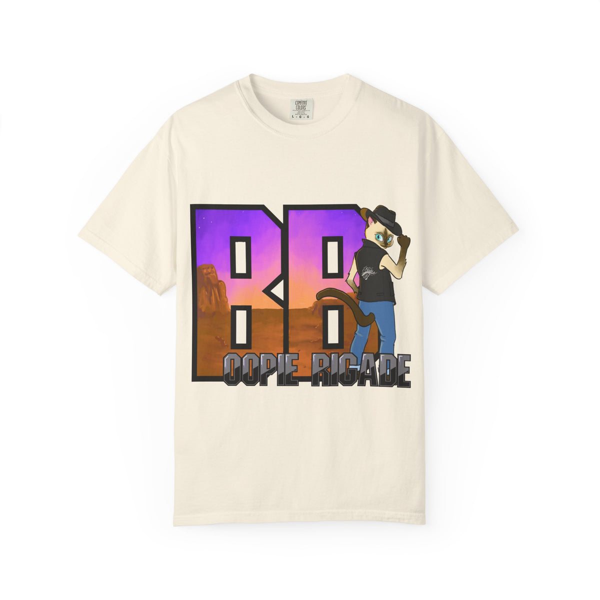 Gunmetal Boopie Unisex Garment-Dyed T-shirt