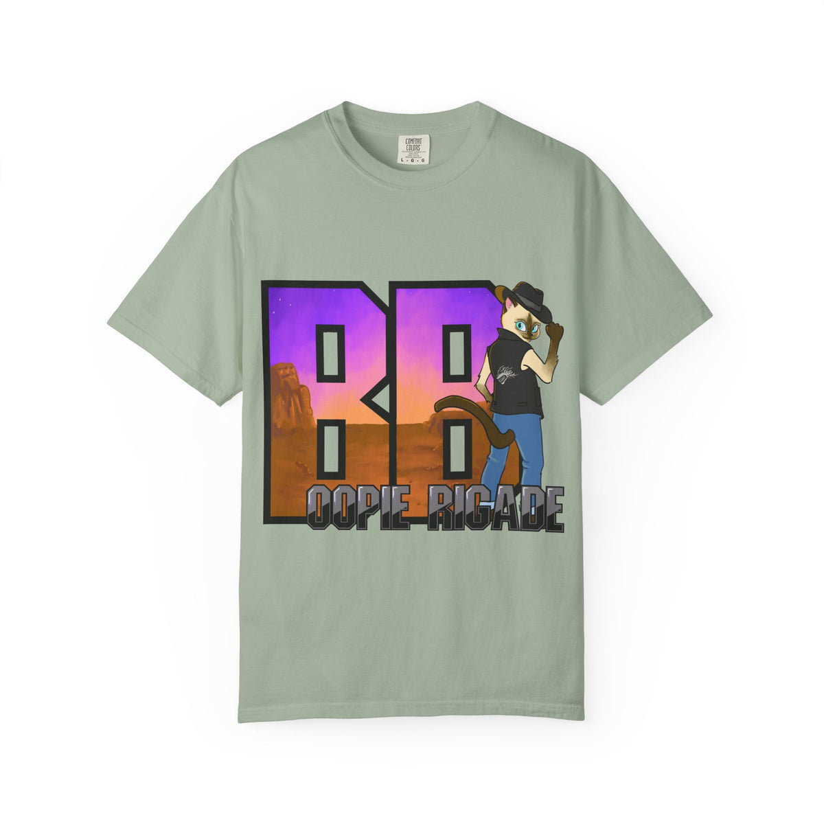 Gunmetal Boopie Unisex Garment-Dyed T-shirt