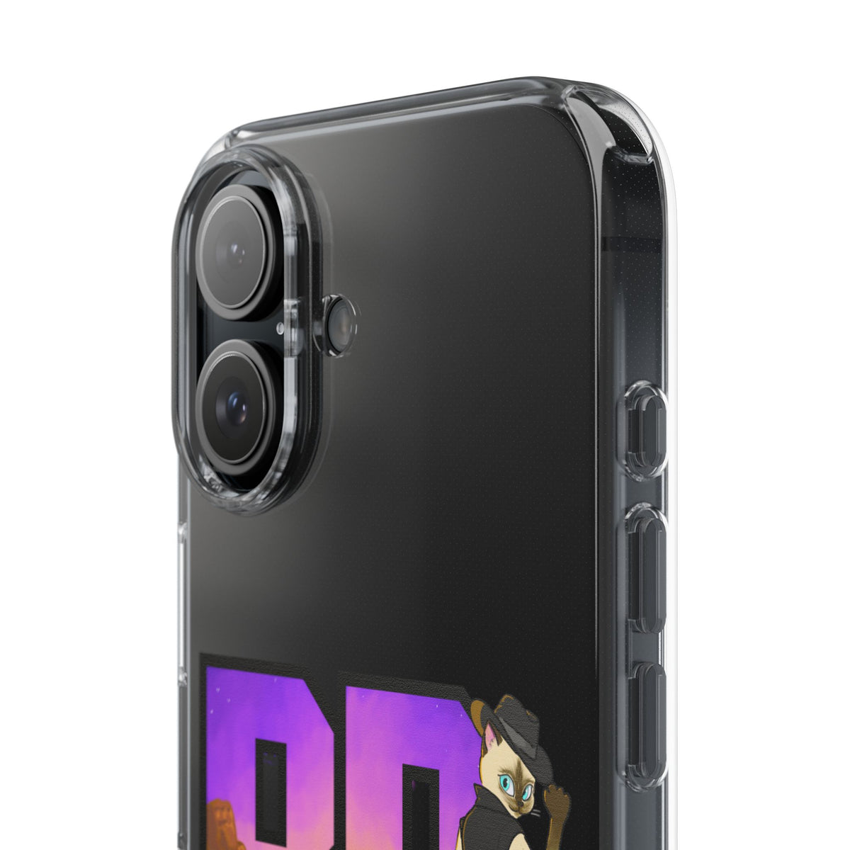 Gunmetal Boopie Clear Impact-Resistant Cases