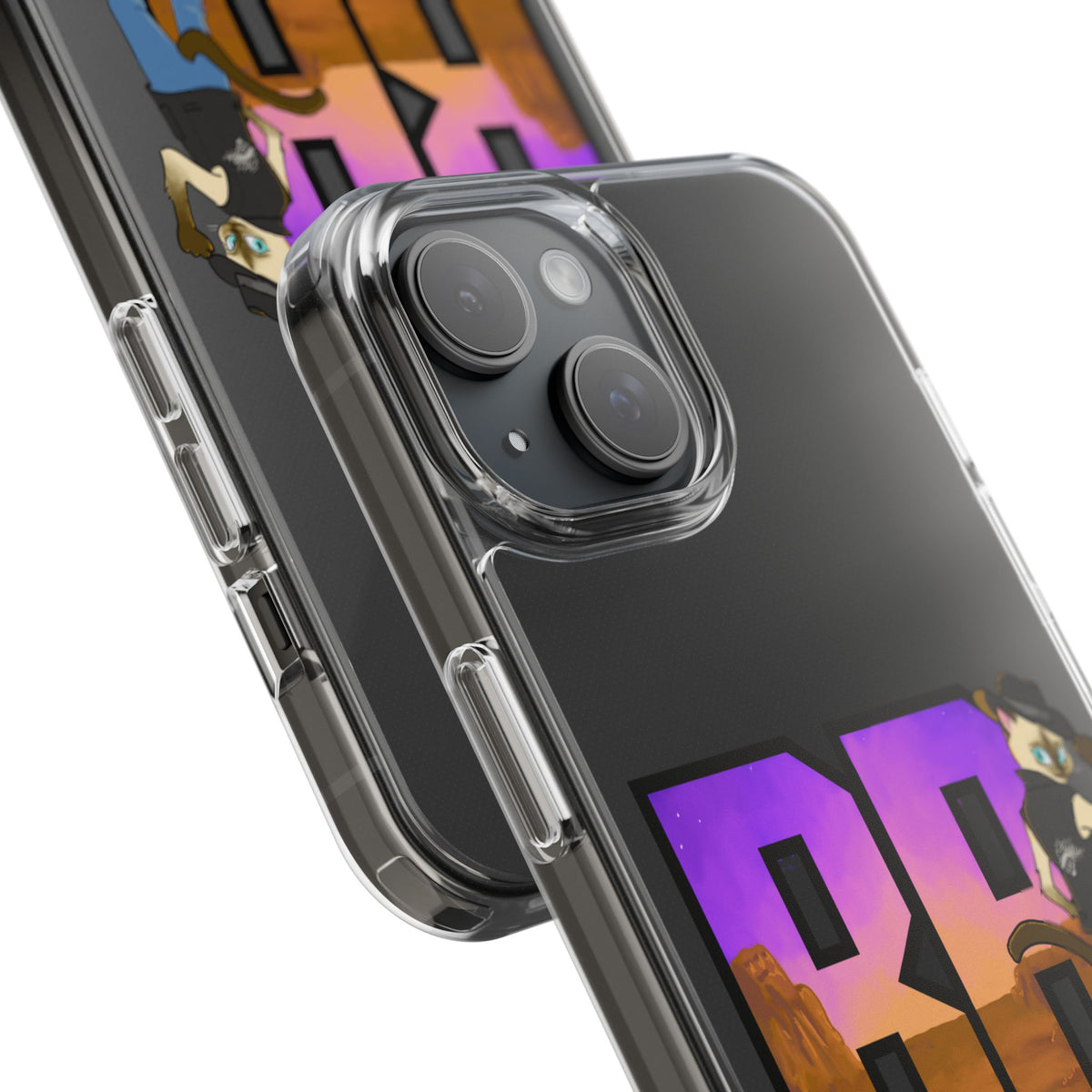 Gunmetal Boopie Clear Impact-Resistant Cases