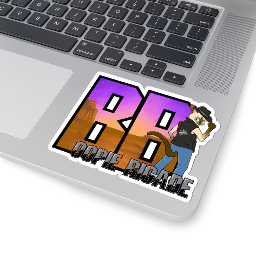 Gunmetal Boopie Kiss-Cut Stickers