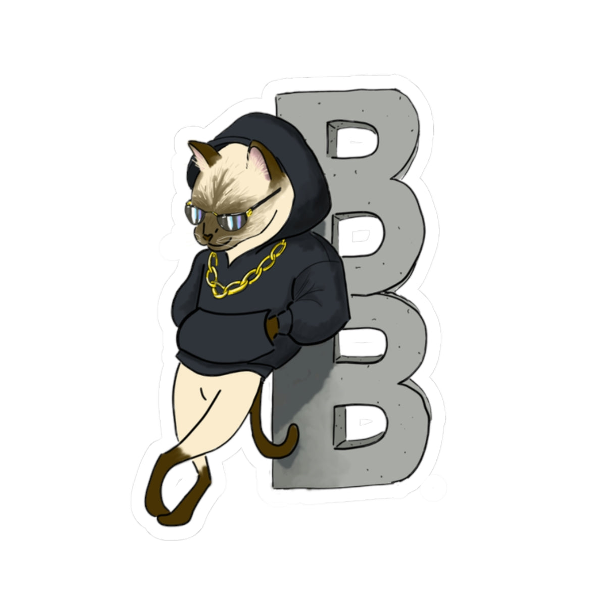 Street Fit Boopie Kiss-Cut Stickers
