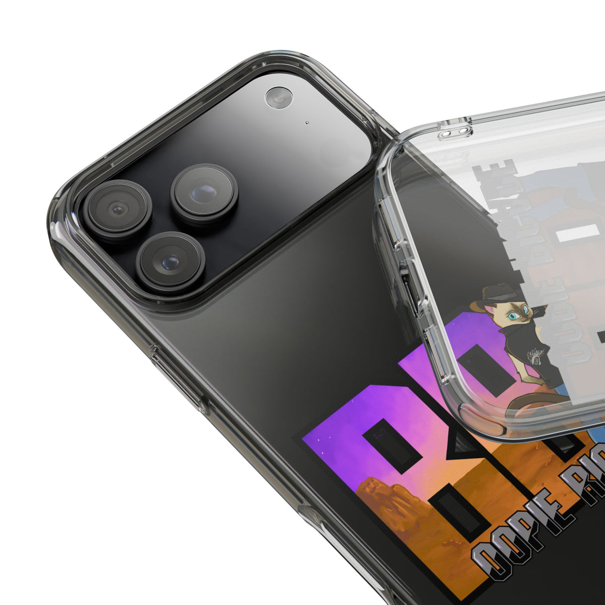 Gunmetal Boopie Clear Impact-Resistant Cases