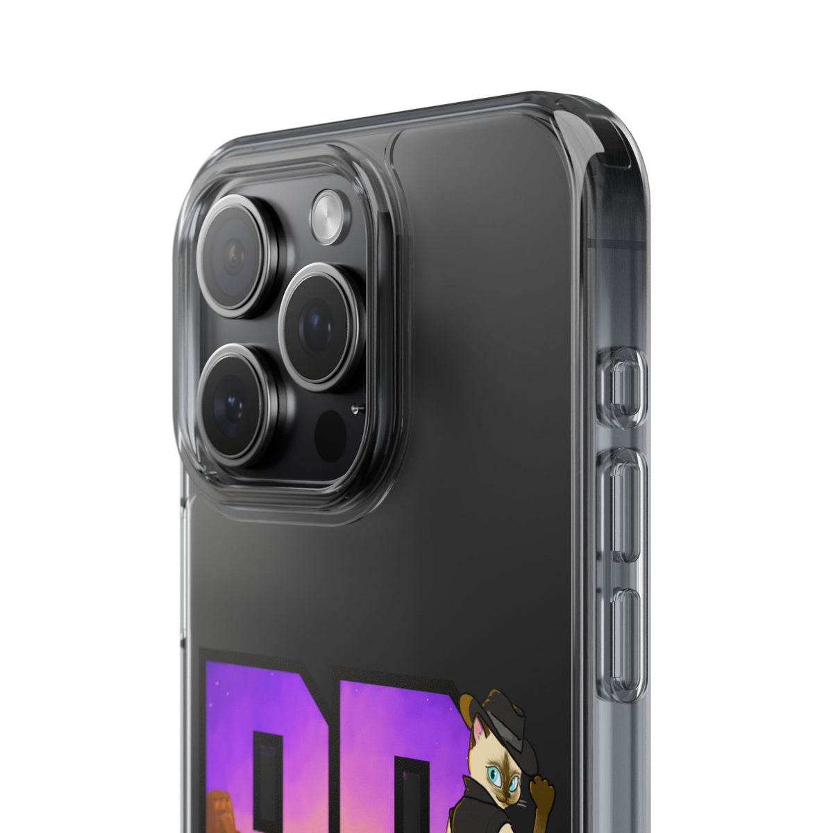 Gunmetal Boopie Clear Impact-Resistant Cases