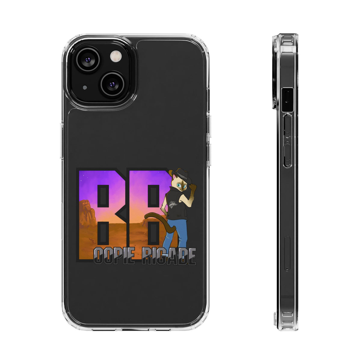 Gunmetal Boopie Clear Impact-Resistant Cases