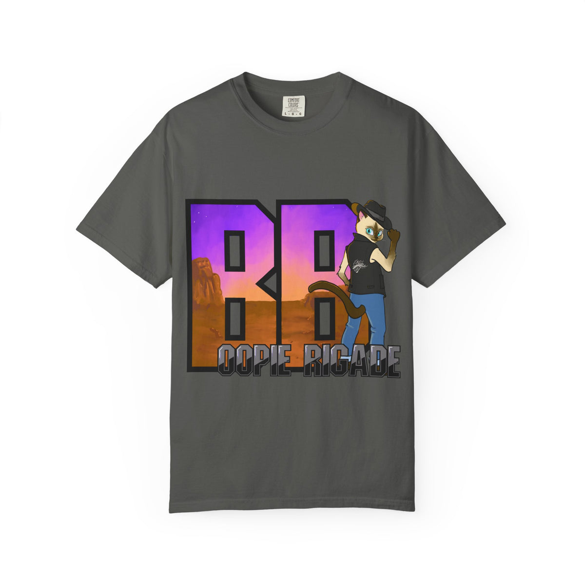 Gunmetal Boopie Unisex Garment-Dyed T-shirt