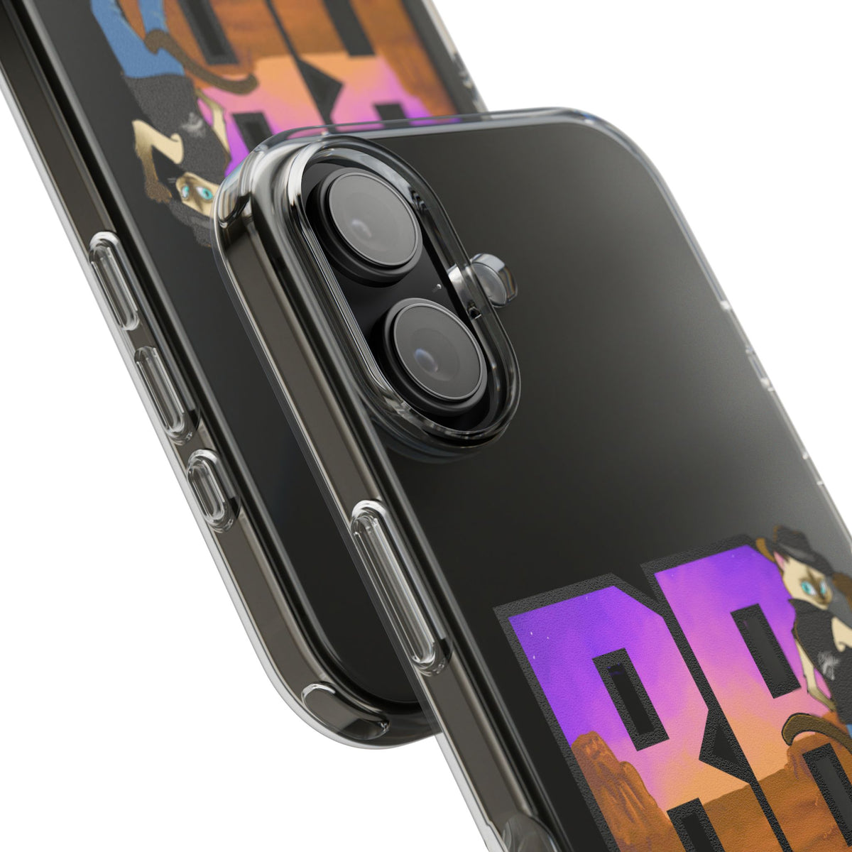 Gunmetal Boopie Clear Impact-Resistant Cases