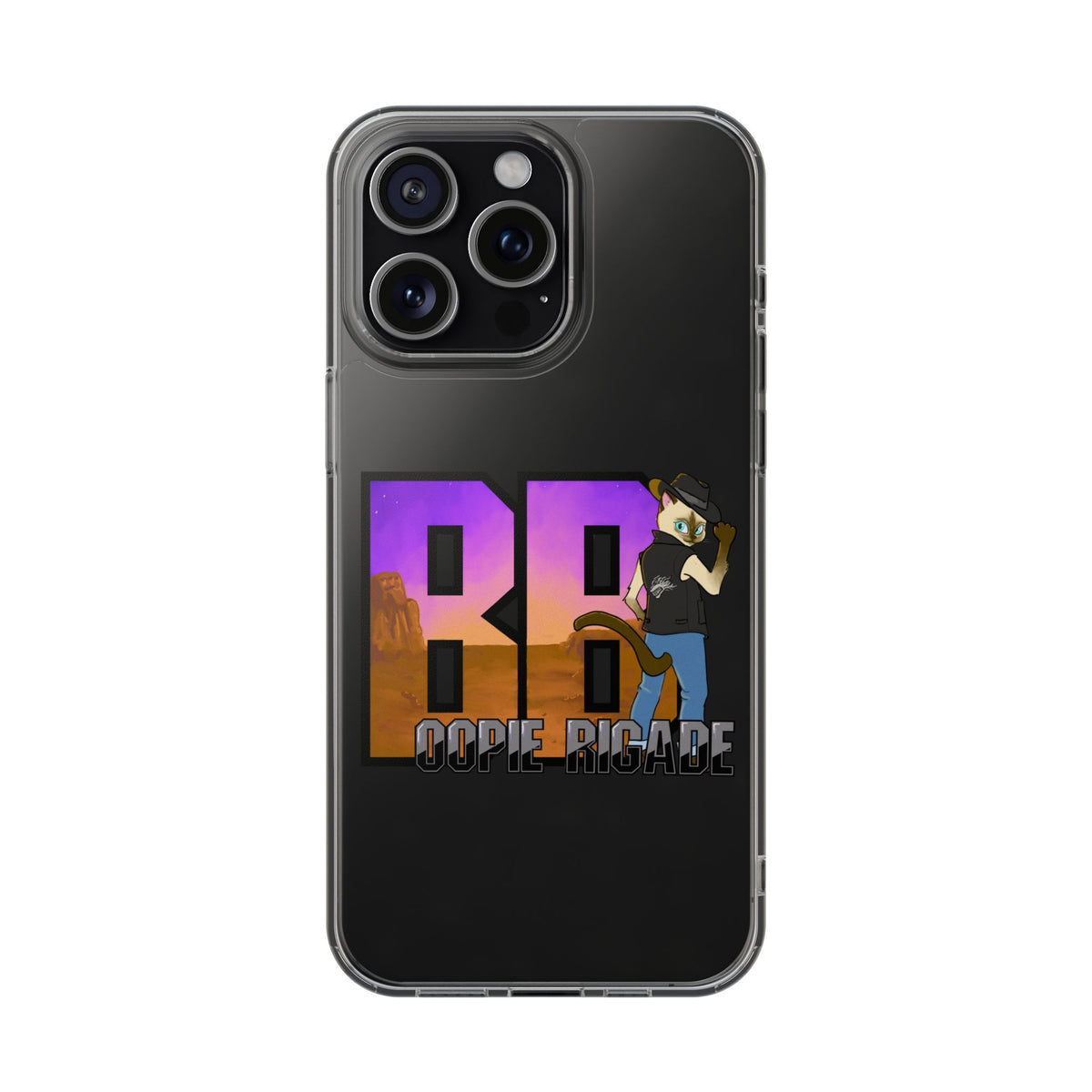 Gunmetal Boopie Clear Impact-Resistant Cases