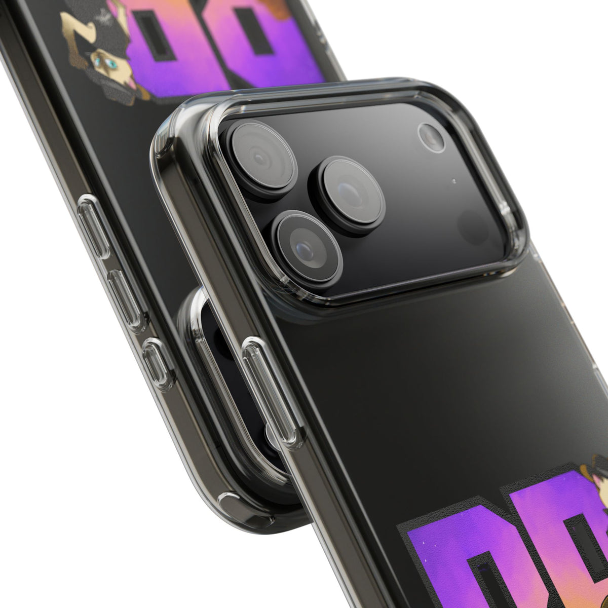 Gunmetal Boopie Clear Impact-Resistant Cases