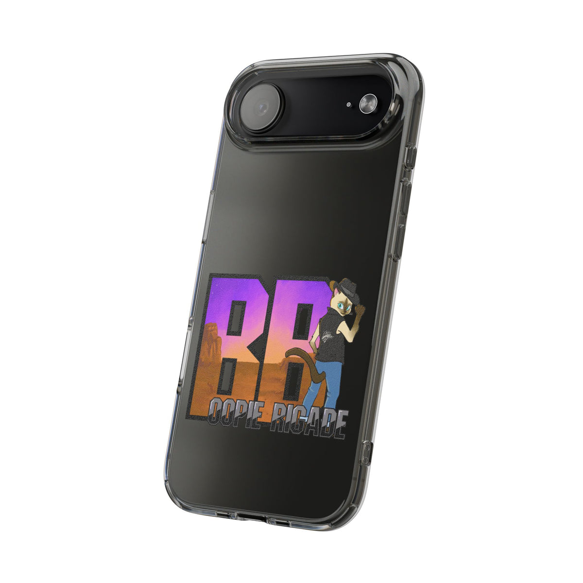 Gunmetal Boopie Clear Impact-Resistant Cases